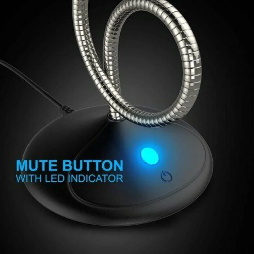 USB Computer Microphone [Plug & Play] 5ft -Mic Gaming PC YouTube
